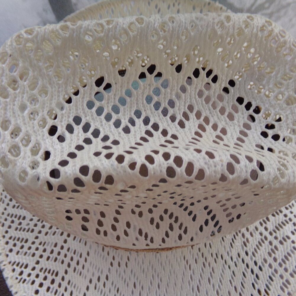 Rodeo Cowboy Cowgirl Hat Vaquero Riding 6 1/4 USA 54 Boy Girl 21'' Mexico White - Picture 13 of 14